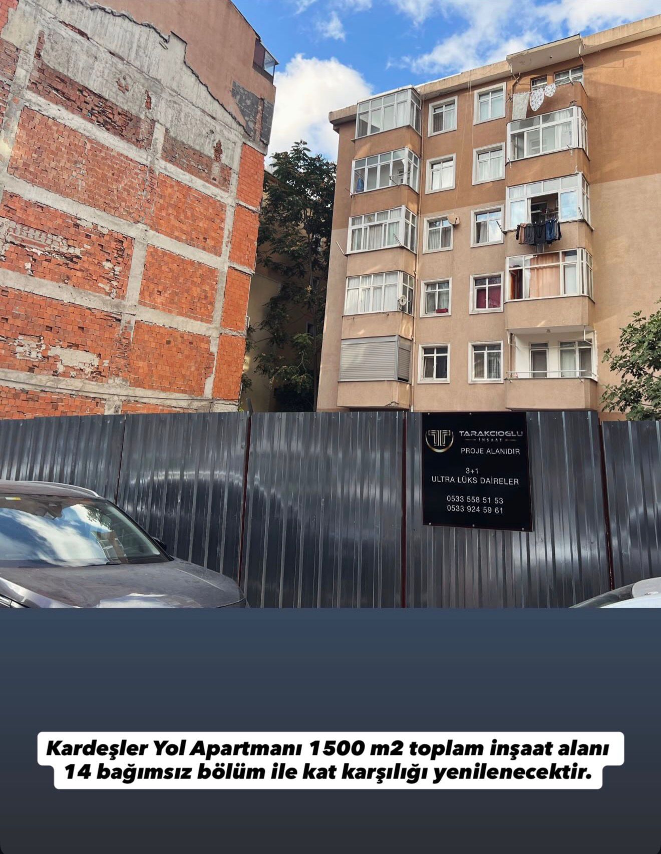 Kardeşler Yol Apartmanı Projemiz