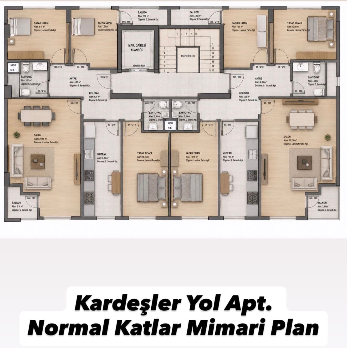 Kardeşler Yol Apartmanı Projemiz